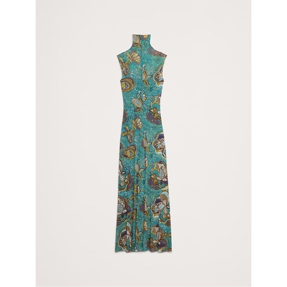 Banana Republic Green Floral Maxi Dress - Picture 4 of 5